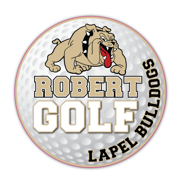Lapel Bulldogs Golf sign for Robert